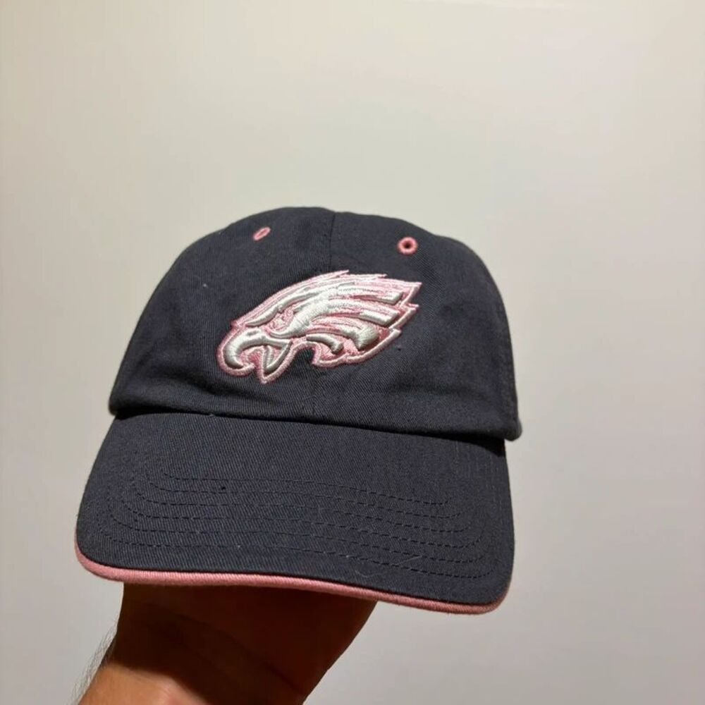 Pink and Grey Women's Adjustable Philadelphia Eagles Hat - still has sticker